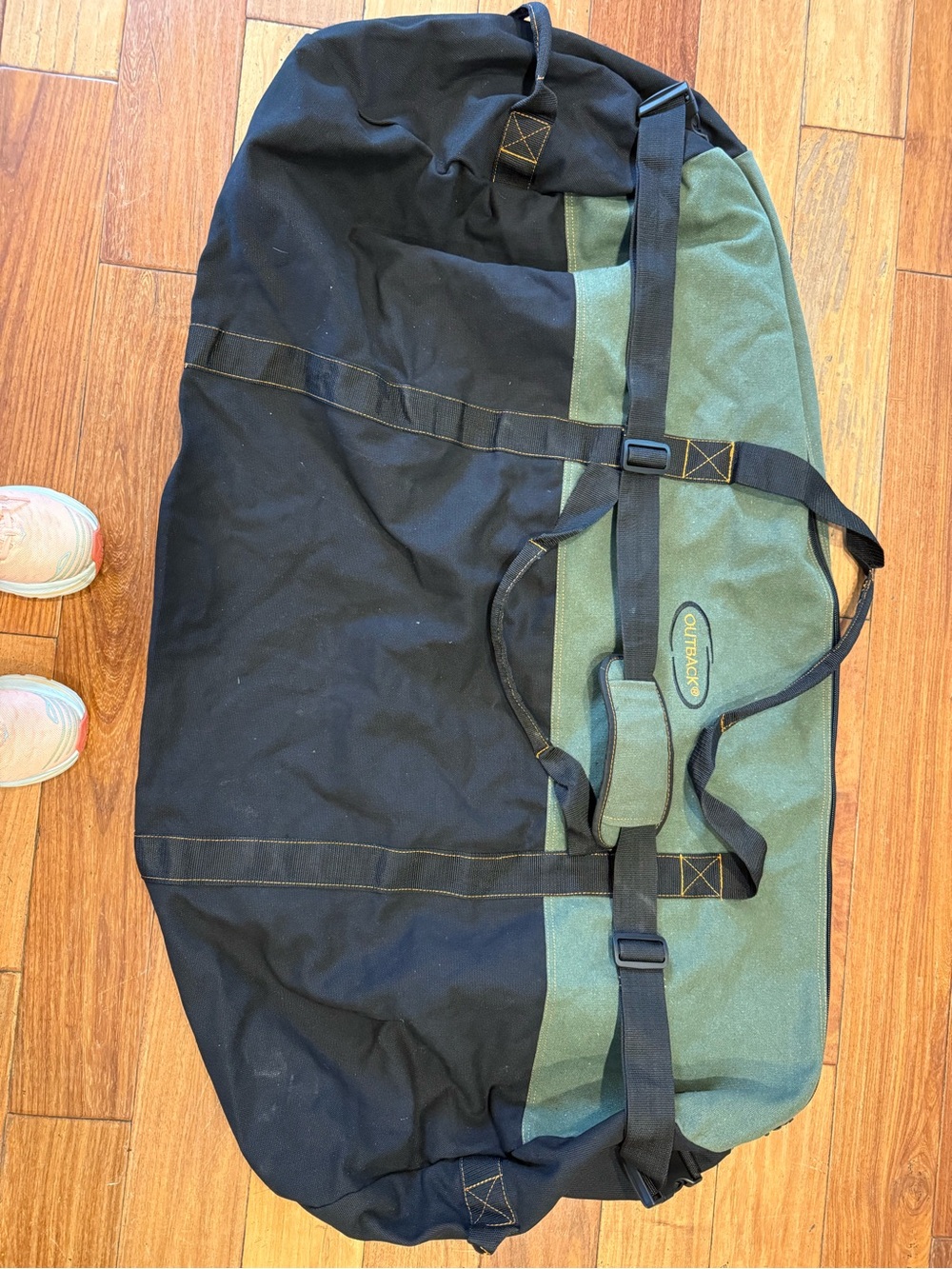 Outback Green and Black Duffel Bag — Colossal Size